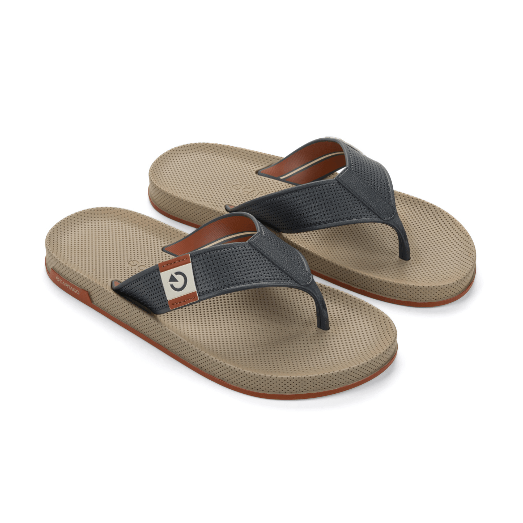 Grendene Chinelo CARTAGO SIENA 12398-BD698 Bege Cinza  Telha -4-